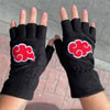 Anime Naruto Shippuden: Akatsuki Clouds Kesik Parmaklı Unisex Eldiven