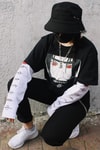 Anime Naruto Uchiha Sembol Detay Beyaz Unisex Kollu T-Shirt 