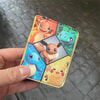 Anime Pokemon Baby Characters Kolaj Kısa Cüzdan