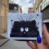 Anime Siyah Cat Kısa Cüzdan