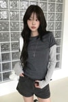 Antrasit Gri Kollu Y2K Unisex Sweatshirt