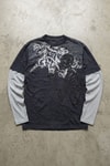 Antrasit Skull Motifli Beyaz Unisex Sweatshirt