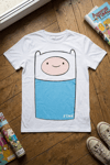 Beyaz Adventure Time Finn Y2K Unisex T-Shirt