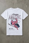 Beyaz Always Amazing Spider Cartoon Unisex T-Shirt 