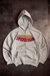 Beyaz Amazing Spider Cartoon Sırt Baskılı Unisex Hırka