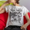 Beyaz D.R.I. Yarım T-Shirt