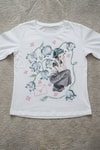 Beyaz Girl İn Flowers Gotik Y2K Uzun Kollu Crop 