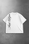 Beyaz Gotik Think Halcyon Y2K Unisex T-Shirt