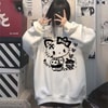 Beyaz Retro Mobile Hello Kitty (Unisex) Uzun Kollu