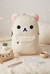 Beyaz Rilakkuma Ayıcık Kulaklı Unisex Sırt Çantası