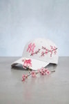 Beyaz Sakura NY Baseball Şapka
