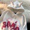 Beyaz The Same Lightning (Unisex) Kapüşonlu Sweatshirt