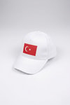 Beyaz Türk Bayrağı Baseball Şapka