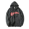 Brewers College Füme Fermuarlı (Unisex) Kapüşonlu Sweatshirt