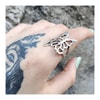 Butterfly Silver Ayarlanabilir Yüzük 