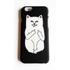 Cats Middle Finger - Parmak Çeken Kedi İphone Telefon Kılıfları