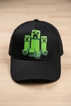 Çocuk Siyah Minecraft Creeper Baseball Şapka