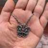 Deathly Butterfly Zincirli Kolye 