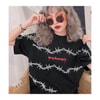 Dikenli Tel  Büyük Beden T-Shirt