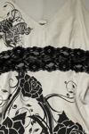 Ekru Rose Dantel Detaylı Y2K Askılı Crop