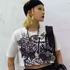 Gothic Cross For Die Beyaz Yarım Kadın T-Shirt