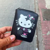 Gothic Hello Kitty Kısa Cüzdan