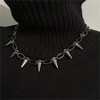 Gothic Punk Dikenli Zincirli Kolye