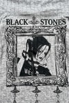 Gri Black Stones Nana Goth Girl Manga İspanyol Kol Y2K Uzun Kollu Crop