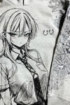 Gri Melanj Anime Gİrl Manga Gotik Y2K Unisex Kapüşonlu Sweatshirt