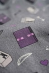 Gri Minecraft Enderman Beli Lastikli Y2K Eşofman