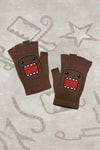 Kahverengi Domo Kun Kesik Parmak Unisex Eldiven
