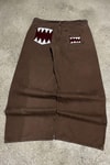 Kahverengi Domo-Kun Y2K Unisex Baggy Pantolon