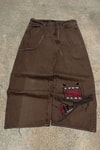 Kahverengi Domo-Kun Y2K Unisex Baggy Pantolon