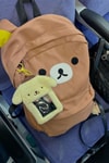Kahverengi Rilakkuma Ayıcık Kulaklı Unisex Sırt Çantası