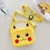 Küçük Boy Sarı Pokemon Pikachu Dikdörtgen Face Silikon Askılı Çanta