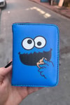 Lacivert Cookie Monter Cookie Eater Unisex Cüzdan