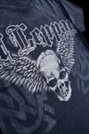 Lacivert Gotik Def Leppard Skull Y2K Unisex T-Shirt