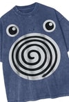 Lacivert Yıkamalı Poliwag Pokemon Unisex T-Shirt