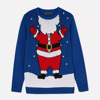 Mavi Christmas Noel Baba Unisex Oversize Kazak