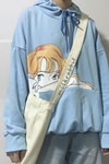 Mavi Comic Girl Anime Y2K Unisex Kapüşonlu Sweatshirt
