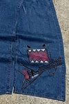Mavi Domo-Kun Y2K Unisex Baggy Pantolon