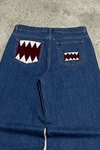 Mavi Domo-Kun Y2K Unisex Baggy Pantolon