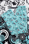 Mavi Hatsune Miku Anime Beli Lastikli Y2K Eşofman