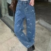 Mavi Jean Fiyonk Collage Baggy Kot Pantolon