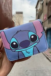 Mavi Stitch Smile Kısa Cüzdan