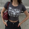 Negative Eyes Yarım T-Shirt