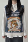 Oldschool College Pouritup Oversize V Yaka Süveter