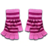 Pembe Fuşya Çizgili Kesik Parmak Unisex Eldiven