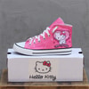 Pembe Hello Kitty - Charmmy Kitty Uzun Kanvas Ayakkabı