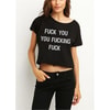 Shameless - Fuck You You Fucking Fuck Yarım Kadın T-Shirt